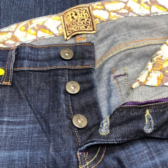 MADE IN USA 🇺🇸 RICH & SKINNY STRAIGHT LEG JEANS 27x31 ⭐️ - Picture 3 of 15